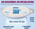 No-Assembly Rotating Corner Shelf