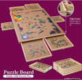 Puzzle Table with 6 Sorting Drawers