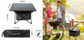 Ultralight Portable Camping Table with Storage