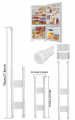 Set of 2 Adjustable RV Refrigerator Bar