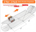 2 Tier Expandable Spice Rack Organizers