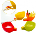 S/4 Table Bowls Clip on Dip Holders