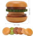 S/6 Hamburger Coaster Set with Magnet