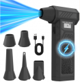 Upgraded Super Power Compressed Air Duster(With display screen & LED light & Power bank function)