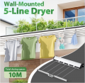 Retractable 5 Line Clothes Dryer