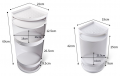 360-degree rotating hidden Storage Corner Tower