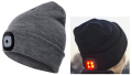 USB rechargeable 4LED white cap light         