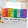 3-Times-A-Day | Morning-Noon-Night - 30 Day Pill Case with 32 Daily Compartments