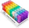 Am/Pm Daily Pill Organizer 32 Compartments for Each Day