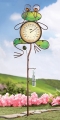 FROG SHAPE THERMOMETER STICK WITH RAIN GAUGE