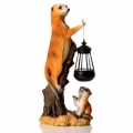 Mother & Child Meerkat with Solar Lantern